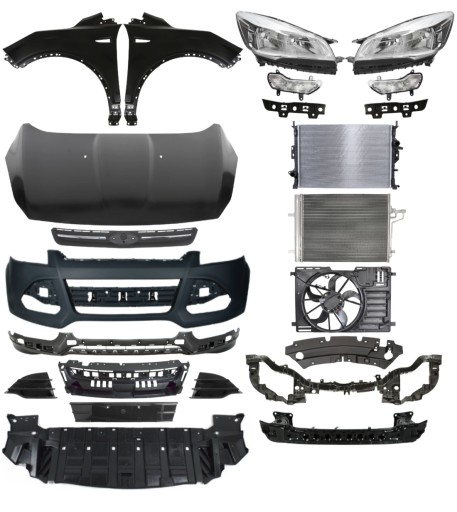 1564) - Ford Kuga 13-16 Бампер Ремень Капот Крыло