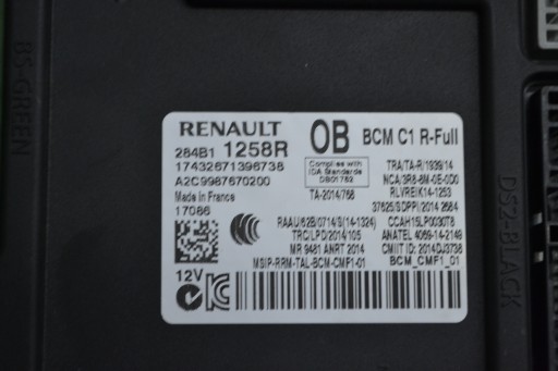 module control unit BCM RENAULT TALISMAN 284B11258R