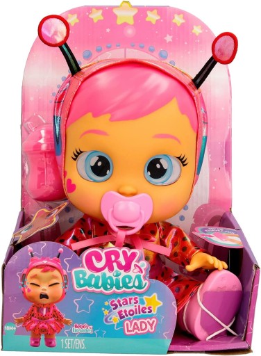 Bábika Cry Babies Plačúce plazy Stars Lady 30 cm Hviezdičky v očiach IMC Toys