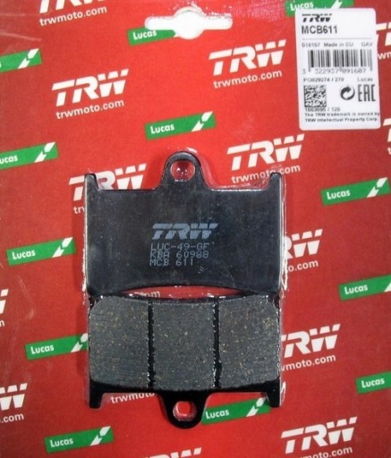 MCB611 - ТОРМОЗНЫЕ КОЛОДКИ ПЕРЕДНИЕ ДЛЯ YAMAHA XP 500 530 XSR 700