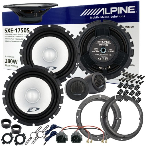 Роздільні динаміки ALPINE під магнітолу, проставки для KIA SOUL FRONT