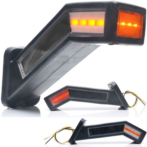 1454L - ПЕРЕДНІЙ КУТОВИЙ ГАБАРИТНИЙ ЛІХТАР ЛІВИЙ ЕВАКУАТОР LED WAS