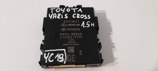 Toyota Yaris Cross Sterowniki Gateway 891110D020 (YC19)