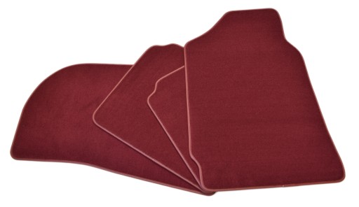 Fiat 125p 79-91R. бордовые коврики PLATINUM