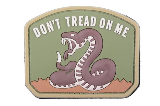 3D nášivka - Don't Tread On Me - coyote (GFT-30-006390)