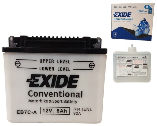 EB7C-A - Акумулятор EB7C - a / YB7C - A 12V 8AH 90A Exide