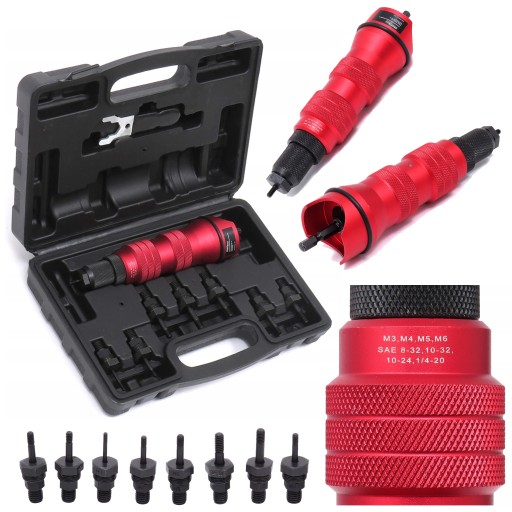 Клепальщик для заклепок адаптер отвертка M3-M6