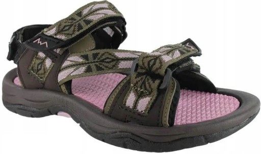 Campus Detské sandále Tress Junior hnedé/ružové na suchý zips 31