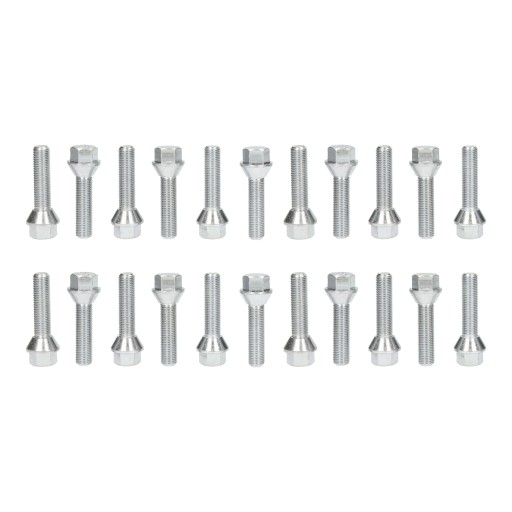 Болти 12x1. 5 для колісних дисків конус 45 мм набір 20шт