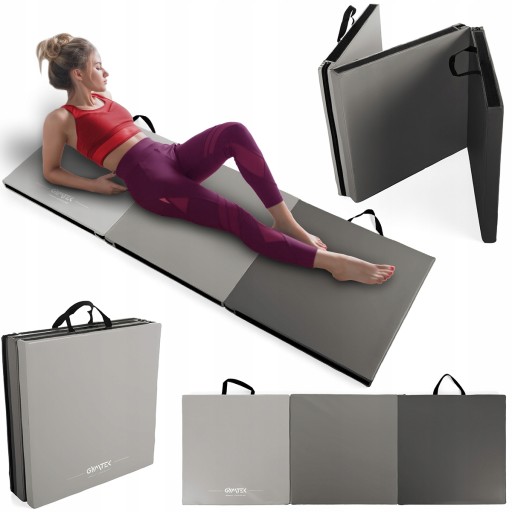 💥 HIT CENOWY! Materac Składany 180x60x5 Gymtek – Fitness, Joga, Ćwiczenia Domowe.