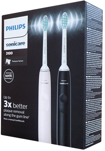 2x Sonická elektrická zubná kefka Sonicare 3100 Philips HX3675