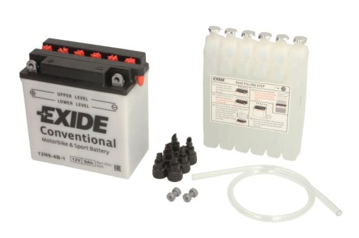 12N9-4B-1 - Акумулятор EXIDE 12V 9Ah / 85A L+