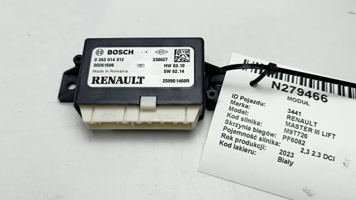 module 259901468R PDC RENAULT MASTER III LIFT