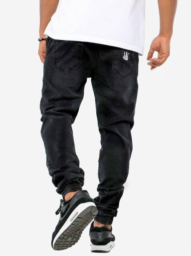 Nohavice Jogger Jigga Wear Crown Sprane Čierna,L