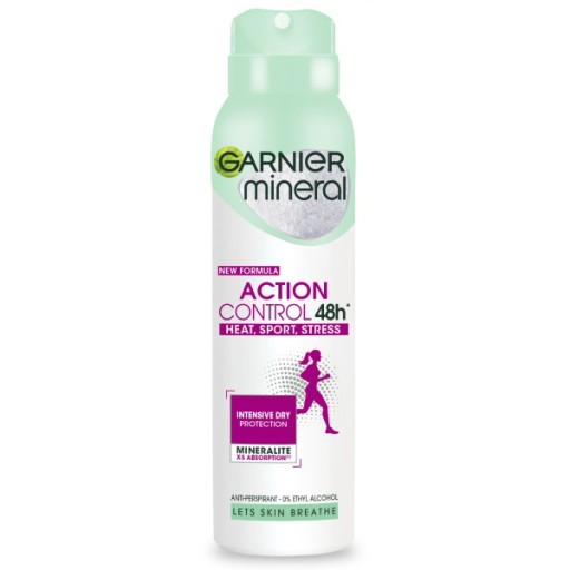garnier action control heat sport stress antyperspirant w sprayu 150 ml   