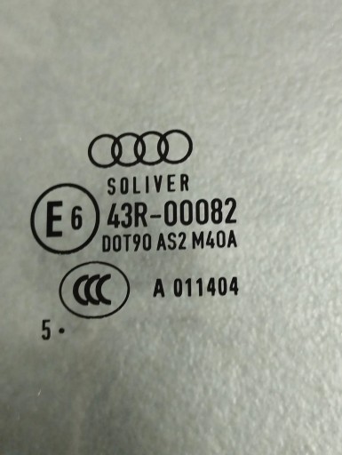 Audi A5 Sportback 8TA 2015 window door left rear part
