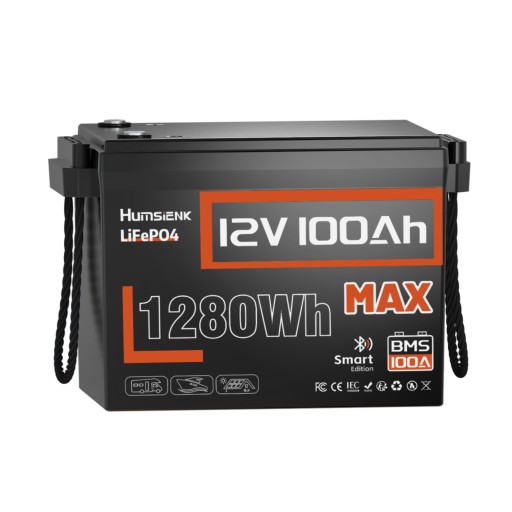 Lifepo4 акумулятор 12v 100ah bluetooth bms – для кемпера, човна, фотоелектричної системи