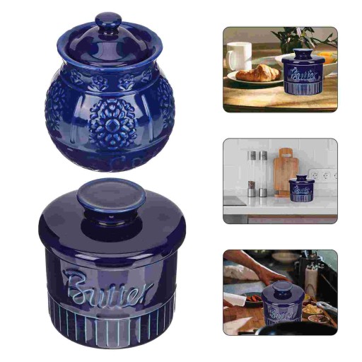 Масло jar контейнер блюдо Керамический Хранитель Cro