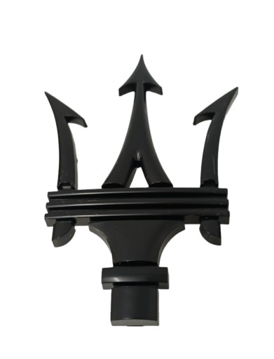 ЕМБЛЕМНИЙ БЕЙДЖ ЛОГОТИП MASERATI НА СІТЦІ 670005377 ЧОРНИЙ МАТОВИЙ