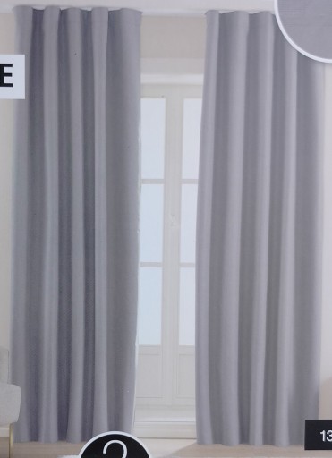 Zasłona taśma 135 cm x 250 cm zasłona zaciemniająca beżowa