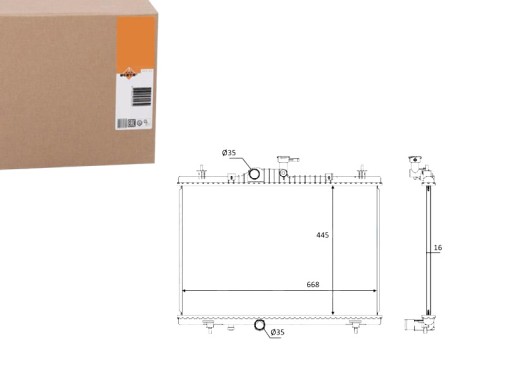 NRF58394(EXT) - NRF РАДІАТОР RENAULT KOLEOS 2.0DCI 08- NRF