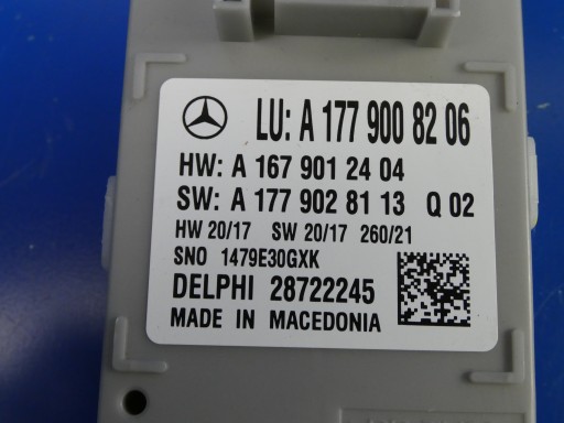 MERCEDES A W177 W247 module control unit