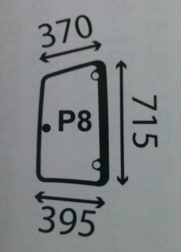 0.012.1436.0 - DEUTZ AGROTRON K БОКОВОЕ ОКНО СПРАВА, ОТКРЫТИЕ