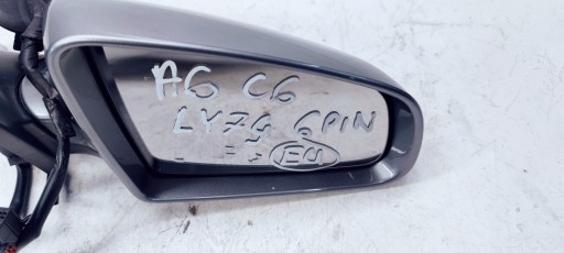 mirror right AUDI A6 C6 LY7G 6 PIN EUROPA