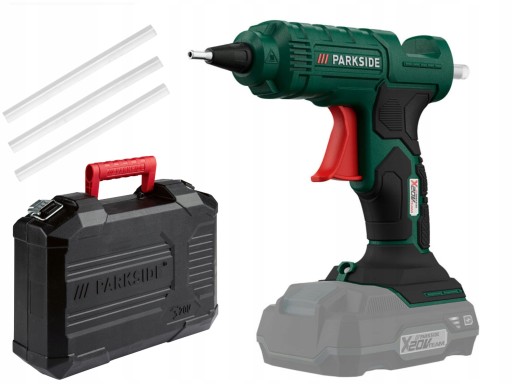 Аккумуляторный клеевой пистолет PARKSIDE PHPA 20-Li A1 + АКСЕССУАРЫ + ЧЕХОЛ