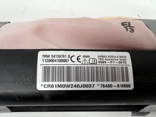Suzuki SX4 S-Cross roof airbag right 76480-61M00