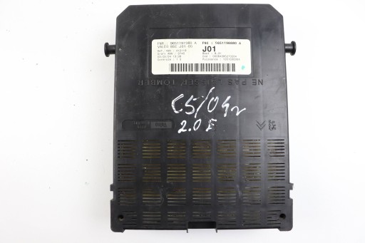 CITROEN PEUGEOT comfort control unit compartment BSI 9651197380A 9651196680A