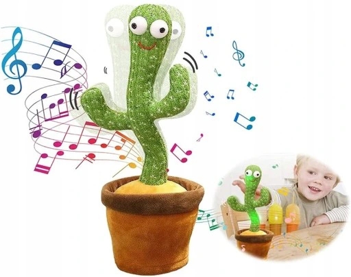 ПЛЮШЕВА ІГРАШКА ТАНУЮЧИЙ КАКТУС ЗІ 120 ПІСНЯМИ