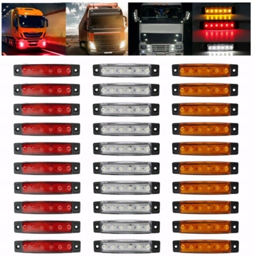 HSRTGS44 - 30x светодиодные габаритные огни габаритные огни 6 LED 12V 24V