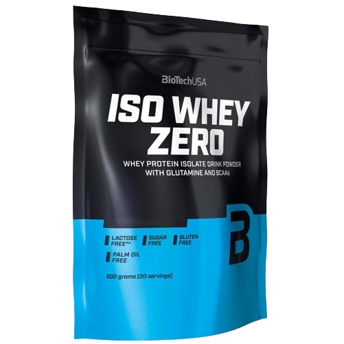 BioTech USA Iso Whey Zero - proteín izolát WPI 500g slaný karamel