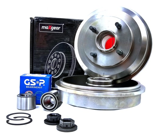 19-1342 - ГАЛЬМІВНІ БАРАБАНИ + ПІДШИПНИКИ FORD FOCUS І MK1