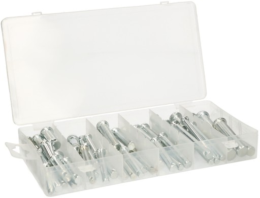 НАБОР ШТИФТОВ С ЦИЛИНДРИЧЕСКОЙ ГОЛОВКОЙ И ОТВЕРСТИЕМ 60ШТ