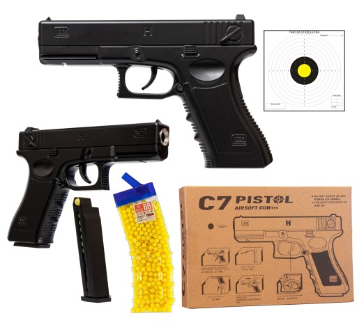 BB PISTOL METAL GLOCK 800 BALLS DISC