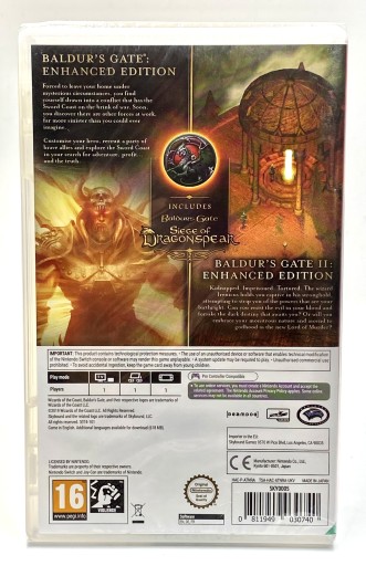 BALDUR'S GATE - ENHANCED EDITION I & II Nintendo Switch