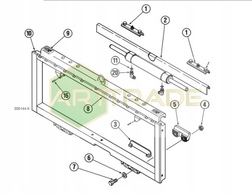 CASCADE БАШМАК ВЕРХНИЙ DO PRZESUWU 55F НОВЫЙ 228782 изображение 1