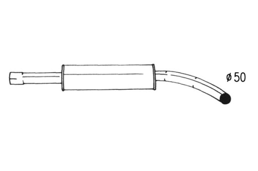 42.28.422 - ГЛУШНИК STARLINE TL СЕРЕДНІЙ VW POLO 1.9 D HB 94-99