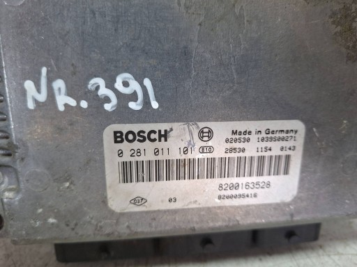 Centralina Motore 0281011101 8200163528 8200095416 RENAULT 1.9 DCI