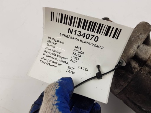 Klimakompressor klimaanlage 5Q0820803D SKODA FABIA III