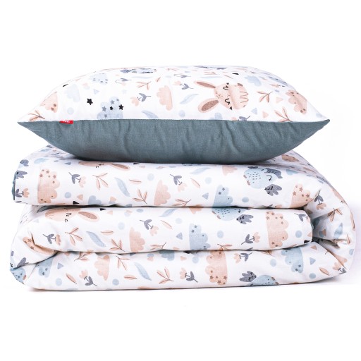 Комплект постільної білизни Softimi 100 х 135 см сині відтінки