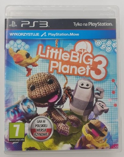 wiiu&new3dsLL&ps3&ソフトつき LittleBigPlanet 3 PlayStation 3 (PS3) pudełkowa - Stan: Używany