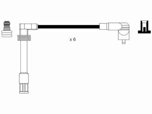 Кабелі запалювання 0518 ngk audi a4 a6 b5 b6 b7 c4