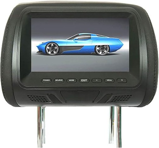 АВТОМОБІЛЬНИЙ ЕКРАН В ПІДГОЛОВНИКУ 7 ДЮЙМОВ LCD ЕКРАН