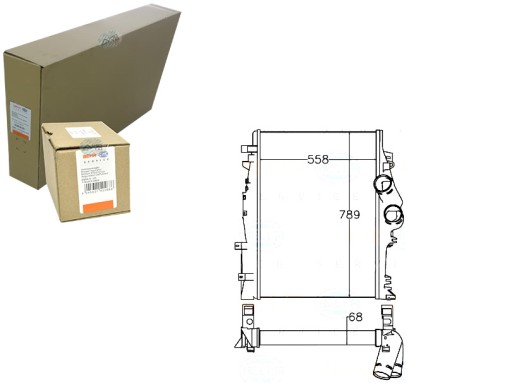 BRH8ML 376 - BEHR HELLA ИНТЕРКУЛЕР ВОЗДУХООХЛАДИТЕЛЬ НАДАРЕННОГО ВОЗДУХА