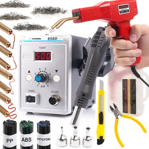 ЗВАРЮВАЛЬНИЙ АПАРАТ СТЕПЛЕР ДЛЯ ПЛАСТИКУ 858D БІНДЕР ДЛЯ ЗВАРЮВАННЯ ПЛАСТИКУ ABS PP MAX