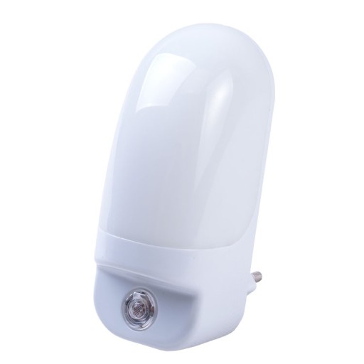 Lampka nocna do gniazdka LN-06 LED SENSOR zmierzchu ciepło biała