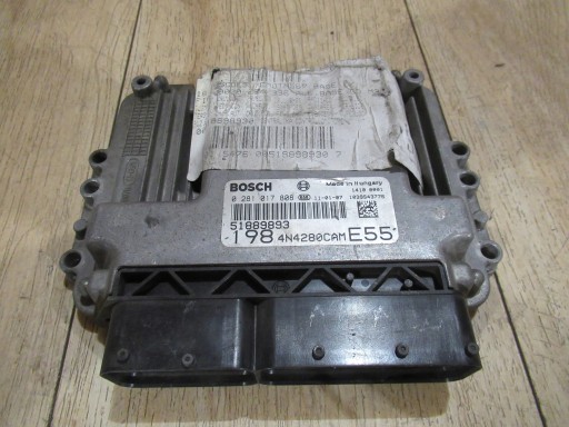 Компьютер двигателя 51889893 fiat bravo ii 1.6 m-jet